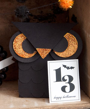 Mini Halloween Owl Treat Boxes